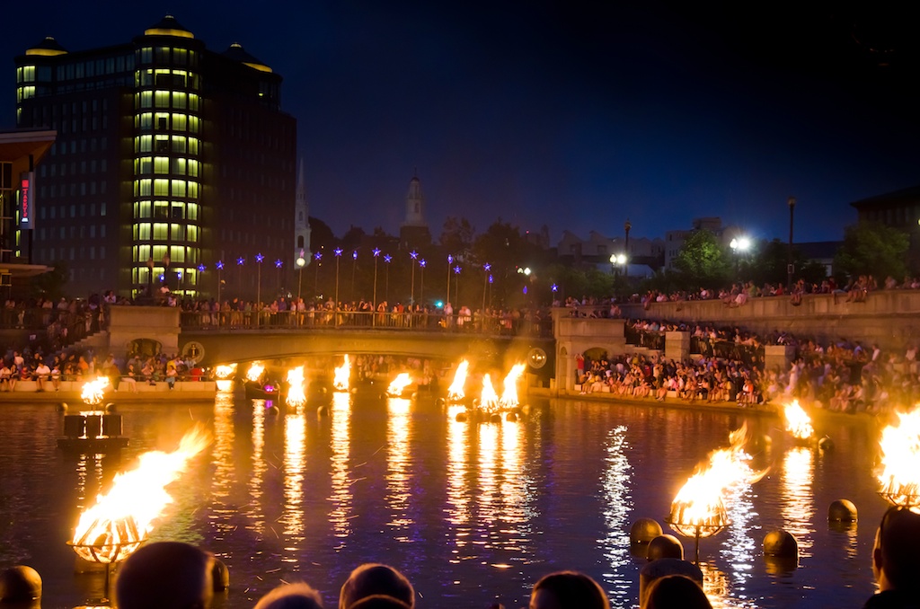 The Joe Andruzzi Foundation attends the Waterfire Event in Providence, Rhode Island