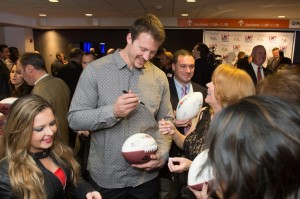 Football players at 6th Annual New England Celebrities Tackle Cancer Gala