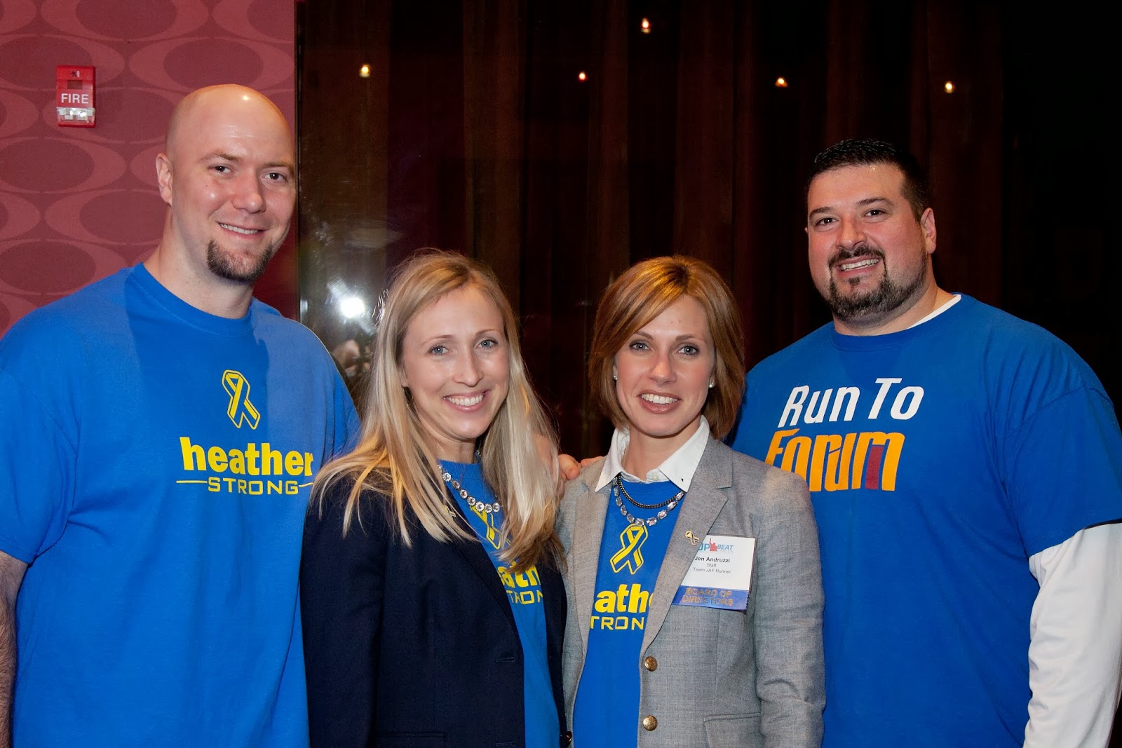 Joe & Jen Andruzzi with Team JAF supporters