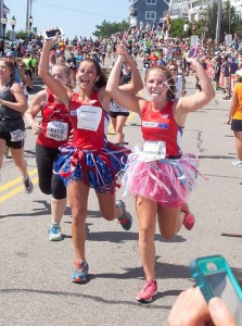 2015 Falmouth Road Race  runners in Tutus