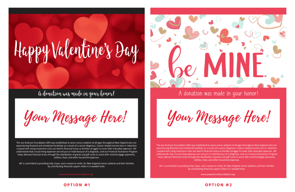 JAF Valentine's Day 2020 eCard Options